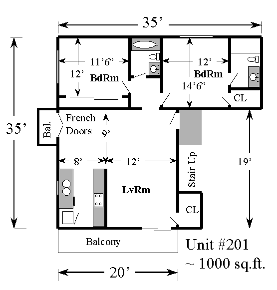 V201 Floor Plan 3717 Vinton